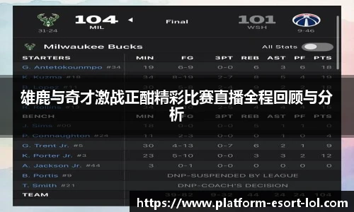 雄鹿与奇才激战正酣精彩比赛直播全程回顾与分析